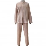 Müslin Takım Umre Kıyafeti Sütlü Kahve